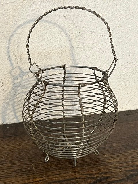 Panier à œufs miniature/jouet vintage., Antiquités & Art, Enlèvement
