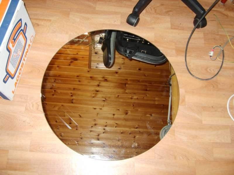 Ronde spiegel diameter 800mm, perfecte staat, Moins de 100 cm, Rond, Comme neuf, Enlèvement
