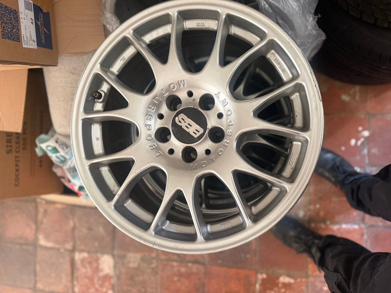 4x BBS REPLICA’s 17 inch, Ophalen, Overige, Gebruikt, Velg(en)