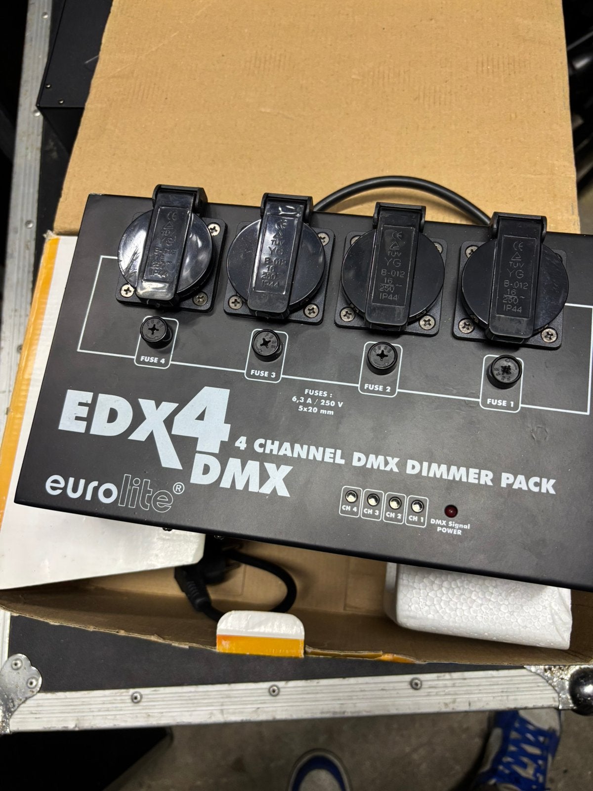 Edx 4 eurolite bloc dimmer, Muziek en Instrumenten, Licht en Laser, Ophalen, Zo goed als nieuw