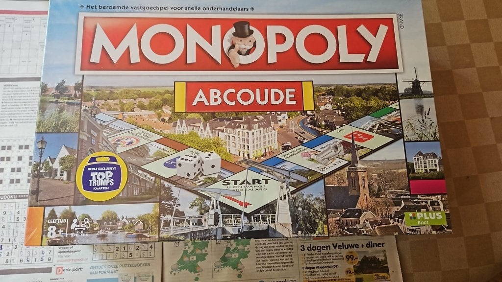jeu de plateau Seal Monopoly Abcoude Monopolie NL, 1 ou 2 joueurs, Enlèvement ou Envoi, Neuf, Monopoly
