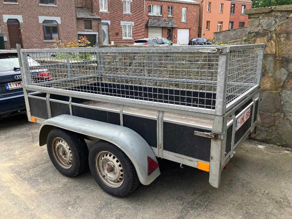 Remorque amovible de 750 kg avec support de marche, Enlèvement, Utilisé
