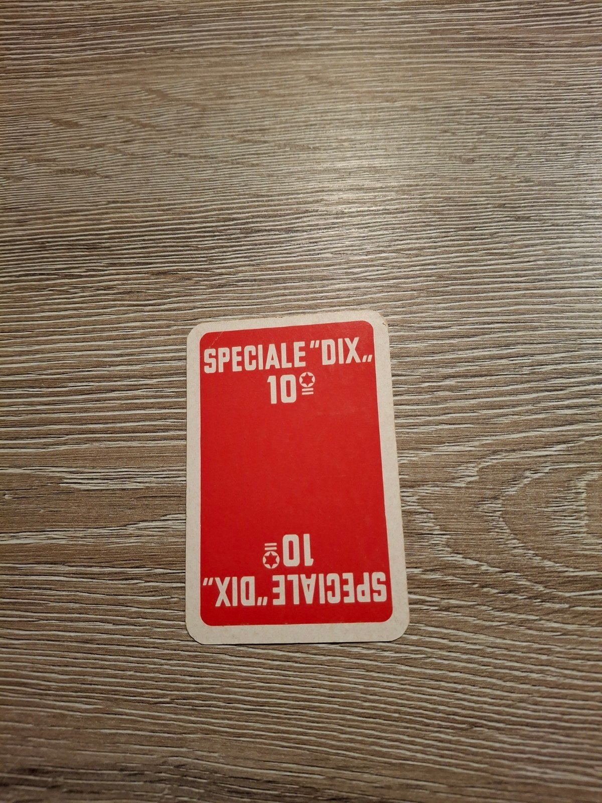 Oude speelkaart speciale dix ponselet anderlues, Verzamelen, Ophalen of Verzenden