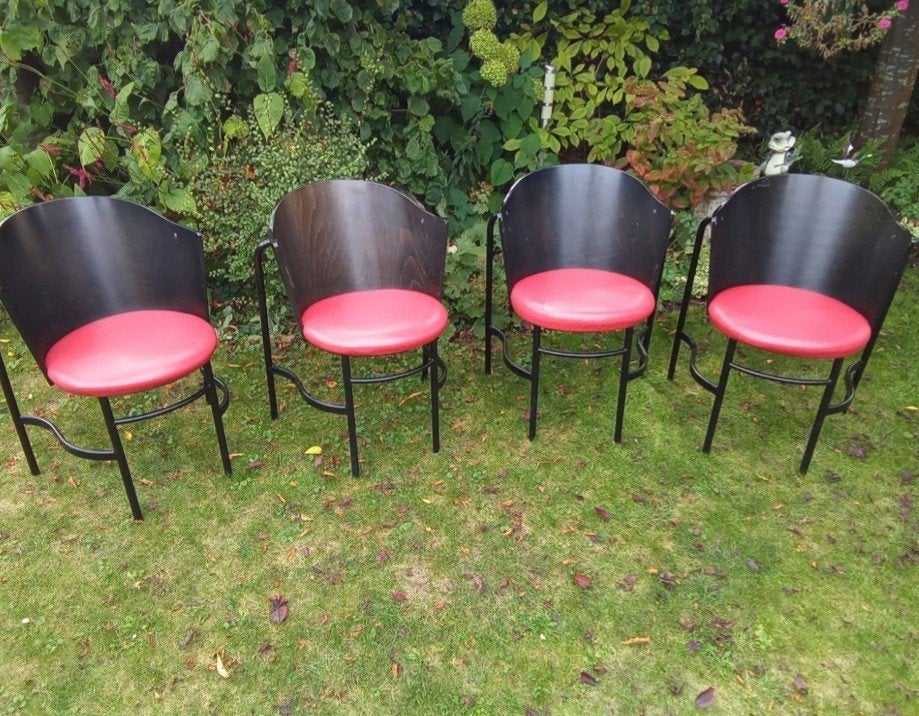 4 Brobon Designstoelen, Antiek en Kunst, Ophalen