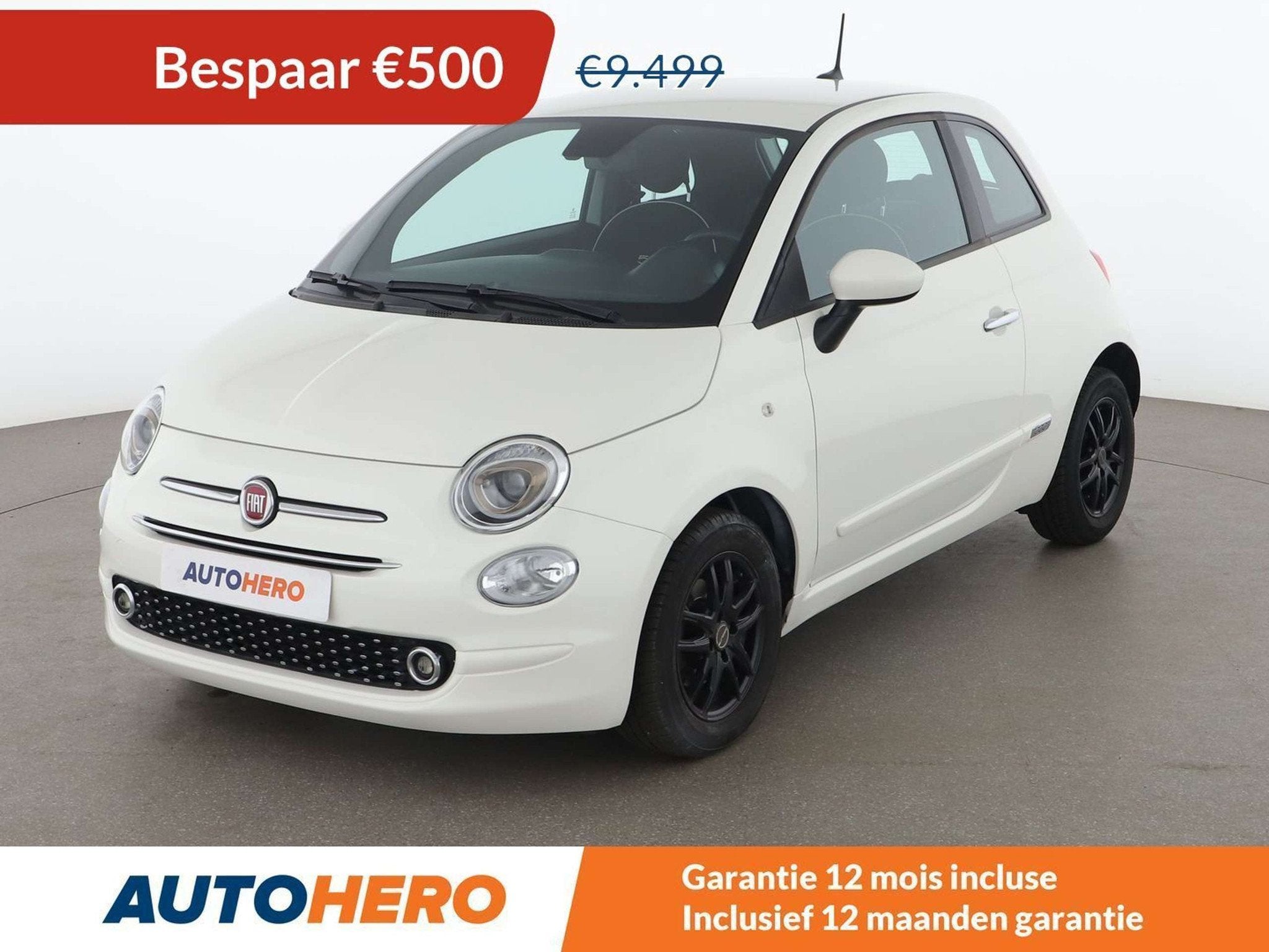 Fiat 500 1.0 Mild-Hybrid Lounge (bj 2021), Auto's, Fiat, Voorwielaandrijving, 4 zetels, Stof, Gebruikt
