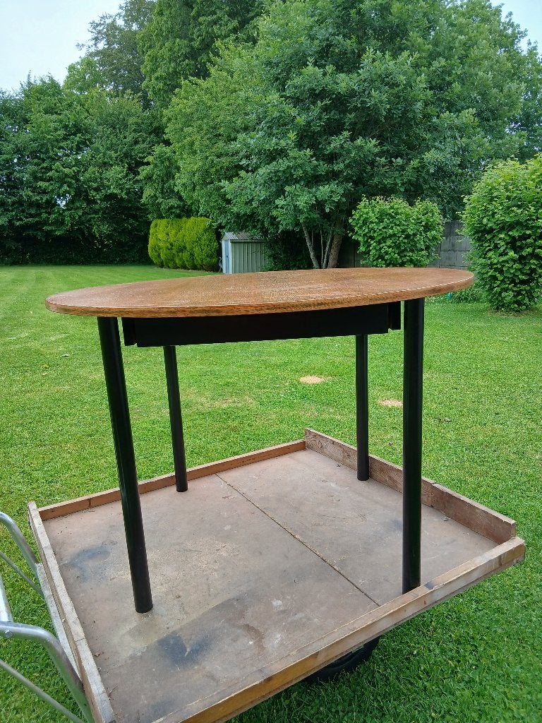 table, Maison & Meubles, 100 à 150 cm, Quatre personnes, Rond, Comme neuf