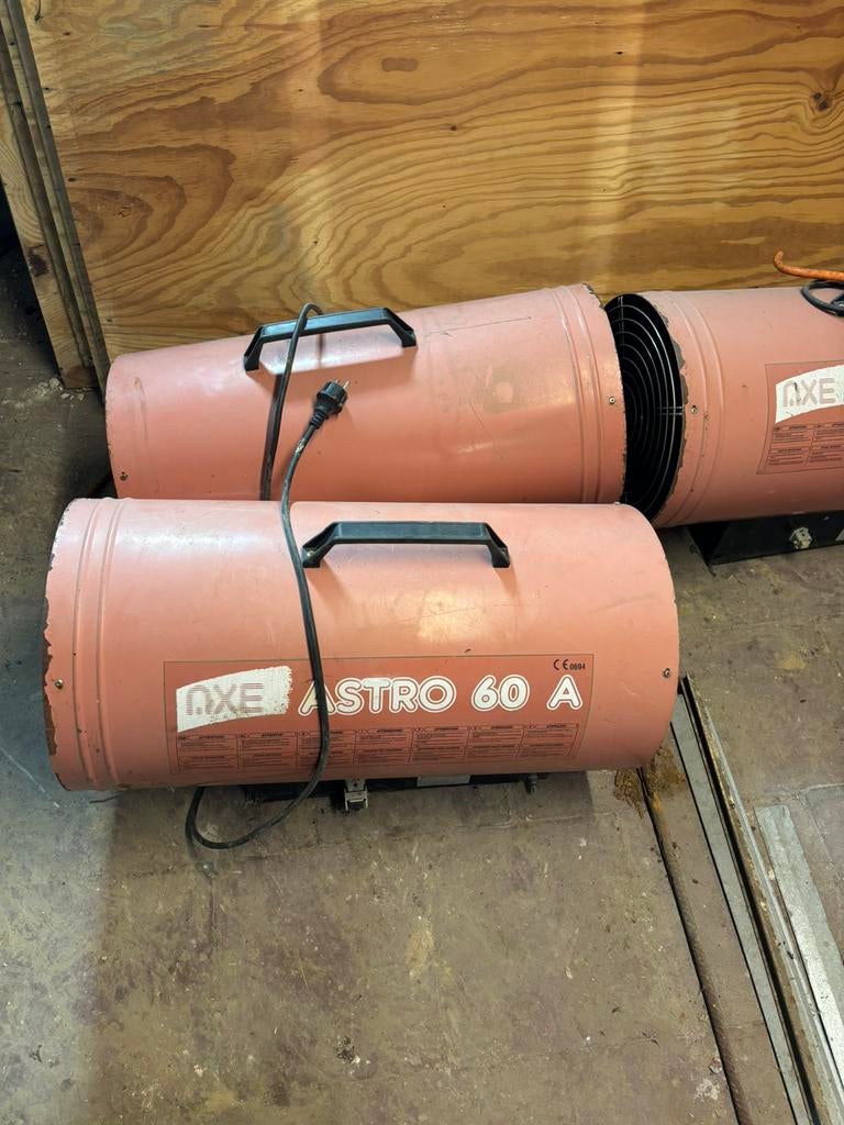 Gas lucht verwarmers, Ophalen, Gebruikt