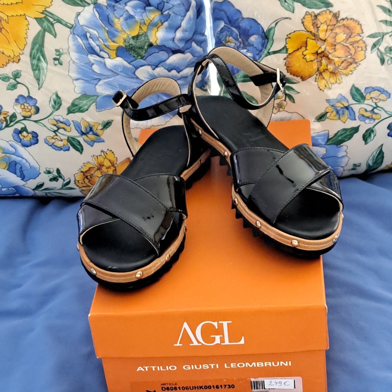 AGL sandalen  leder mt 36 Nieuw, Attilio Giusti Leombruni, Blauw, Nieuw, Ophalen of Verzenden