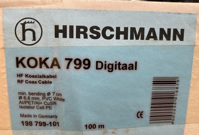 Coax kabel 100 meter ( NIEUW ), Enlèvement, Neuf