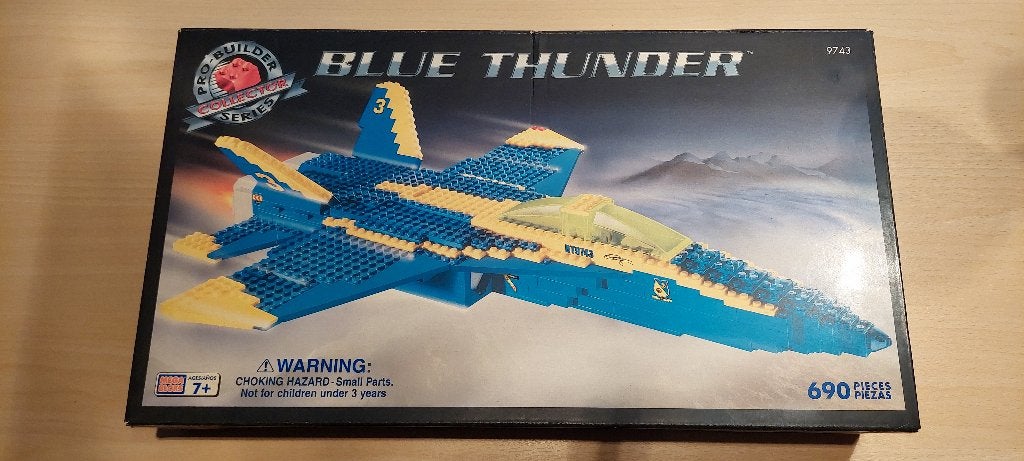 Blue Thunder van Mega Bloks, Ophalen of Verzenden, Gebruikt, Vliegtuig, Overige merken