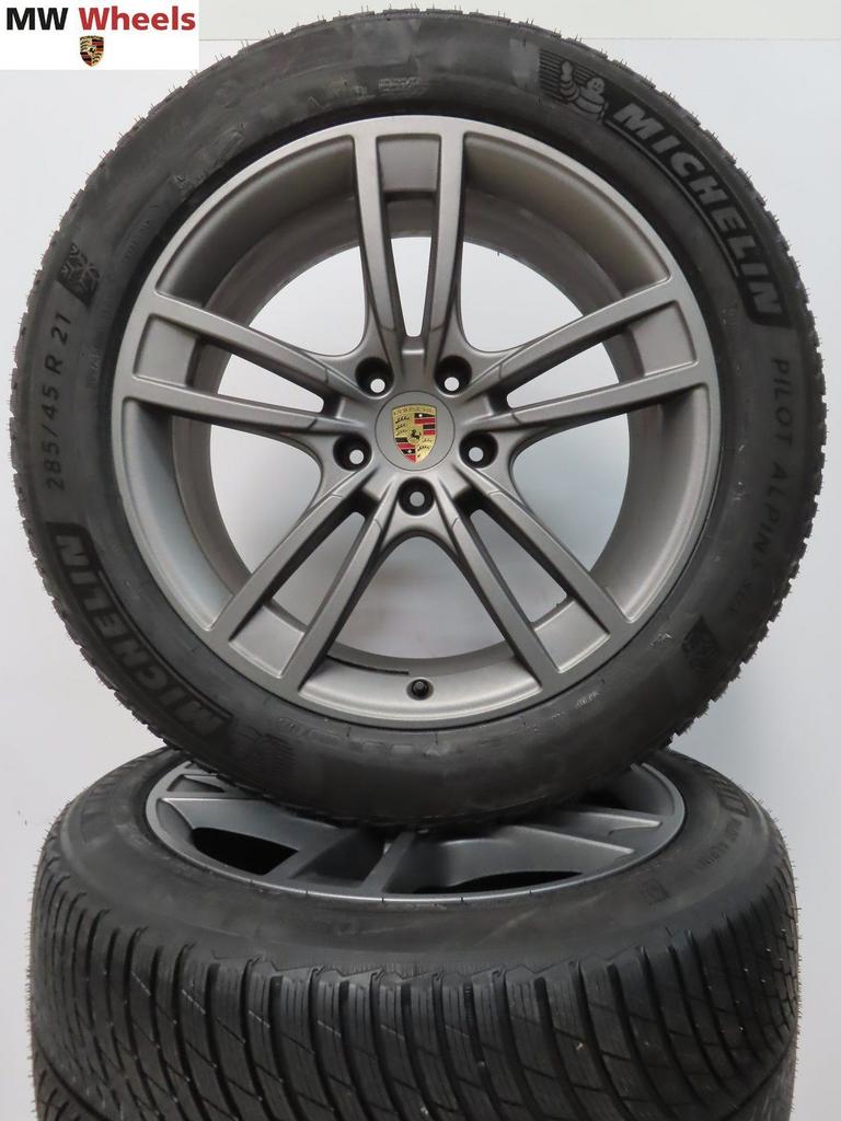 Porsche 21 inch velgen Cayenne 9Y coupe 2025 winterbanden, Gebruikt, -, 285 mm, -