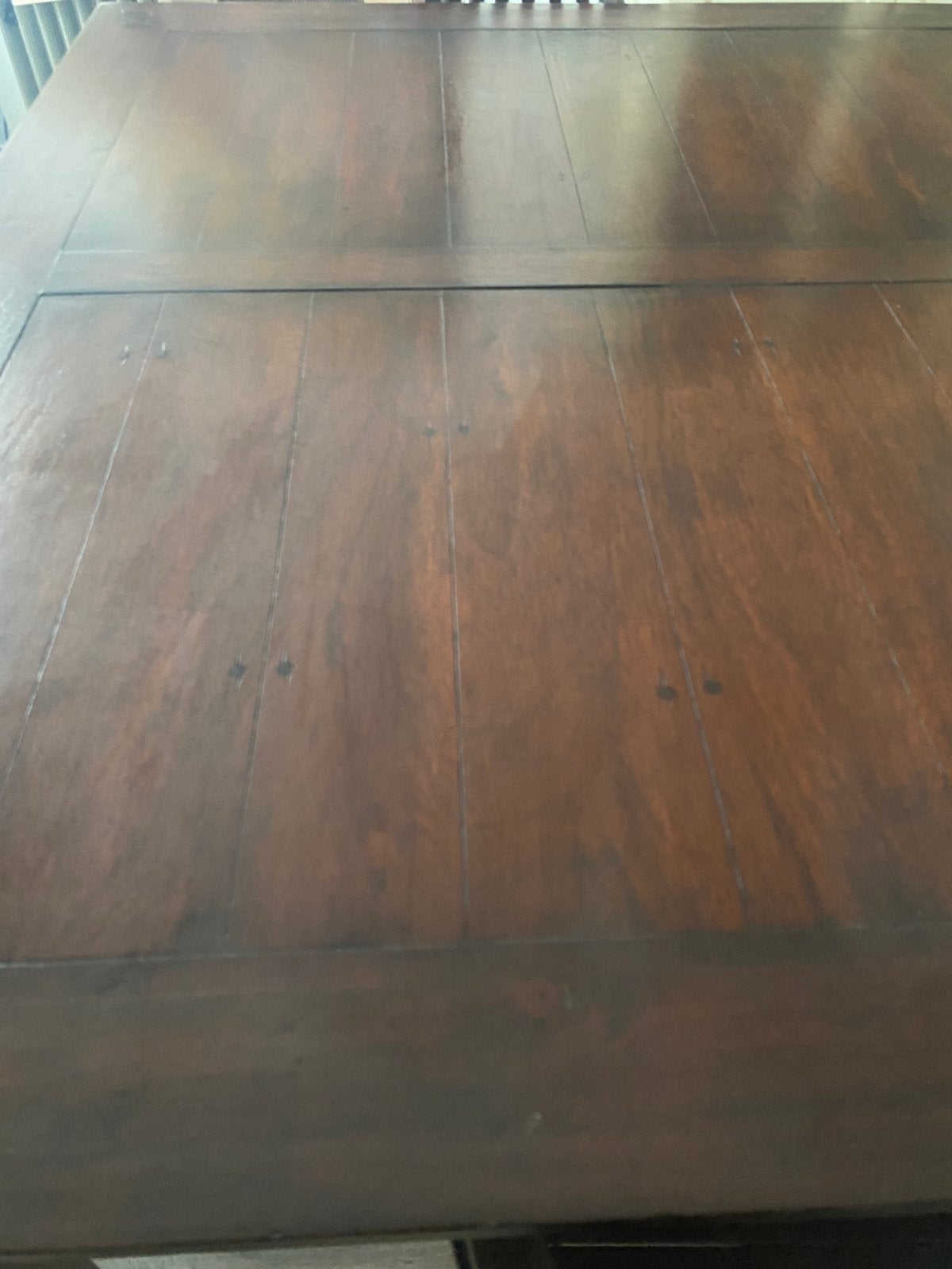 Teak houten tafel 1m60 op 1m40 + 4 teaken stoelen, Ophalen, Zo goed als nieuw