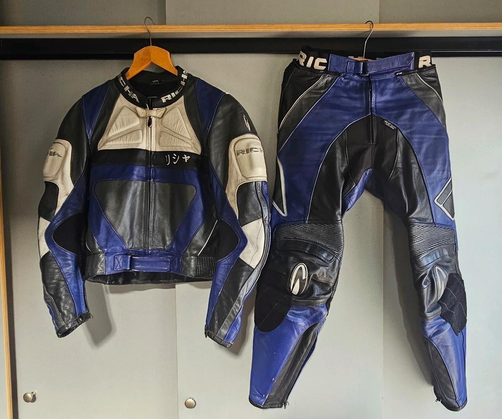 Motopak,  vest en broek, Motoren, Kleding | Motorkleding, Ophalen of Verzenden, Tweedehands, Broek | leer, Richa