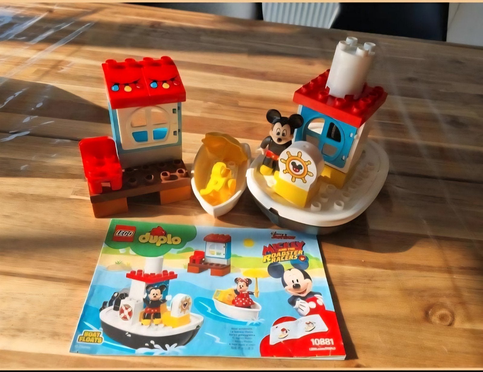 duplo 10881 micky's boot (zonder minnie), Ensemble complet, Enlèvement, Utilisé, Duplo