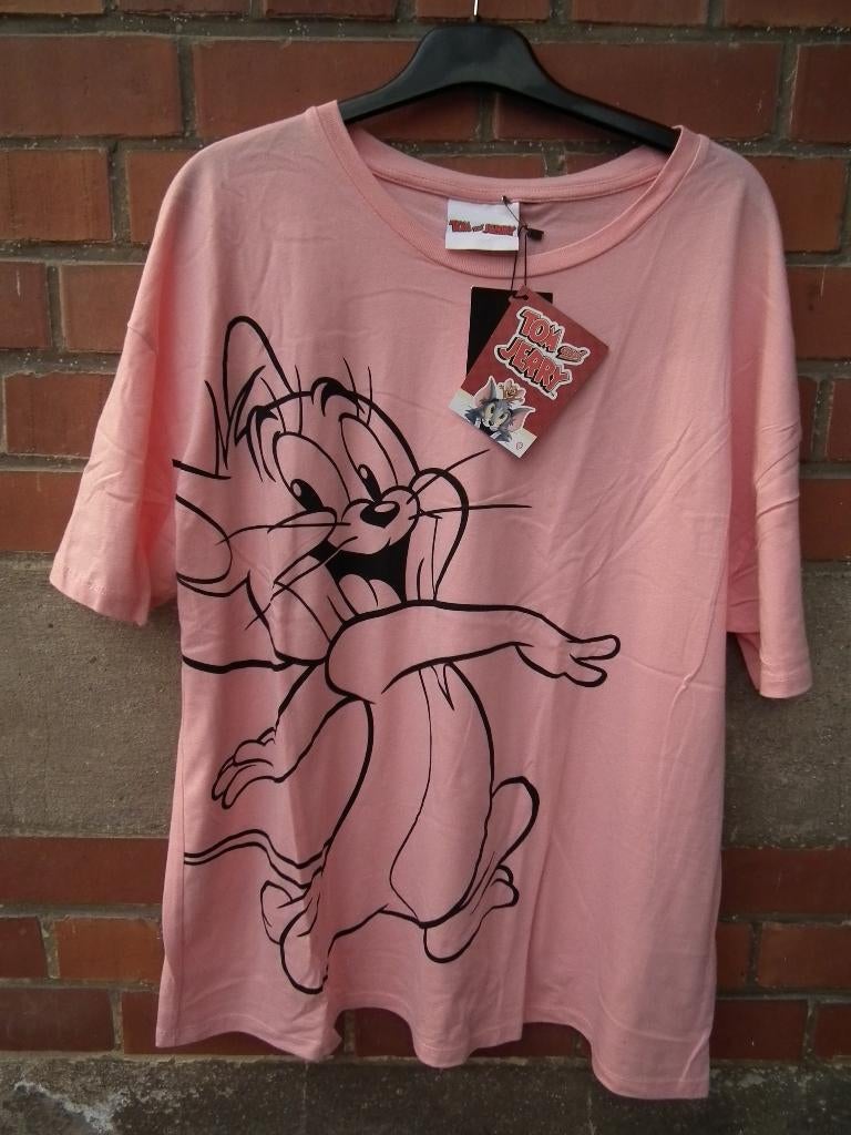 T-shirt pour femme (Tom and Jerry) Taille L, Neuf, Manches courtes, Taille 46/48 (XL) ou plus grande, Tom and Jerry