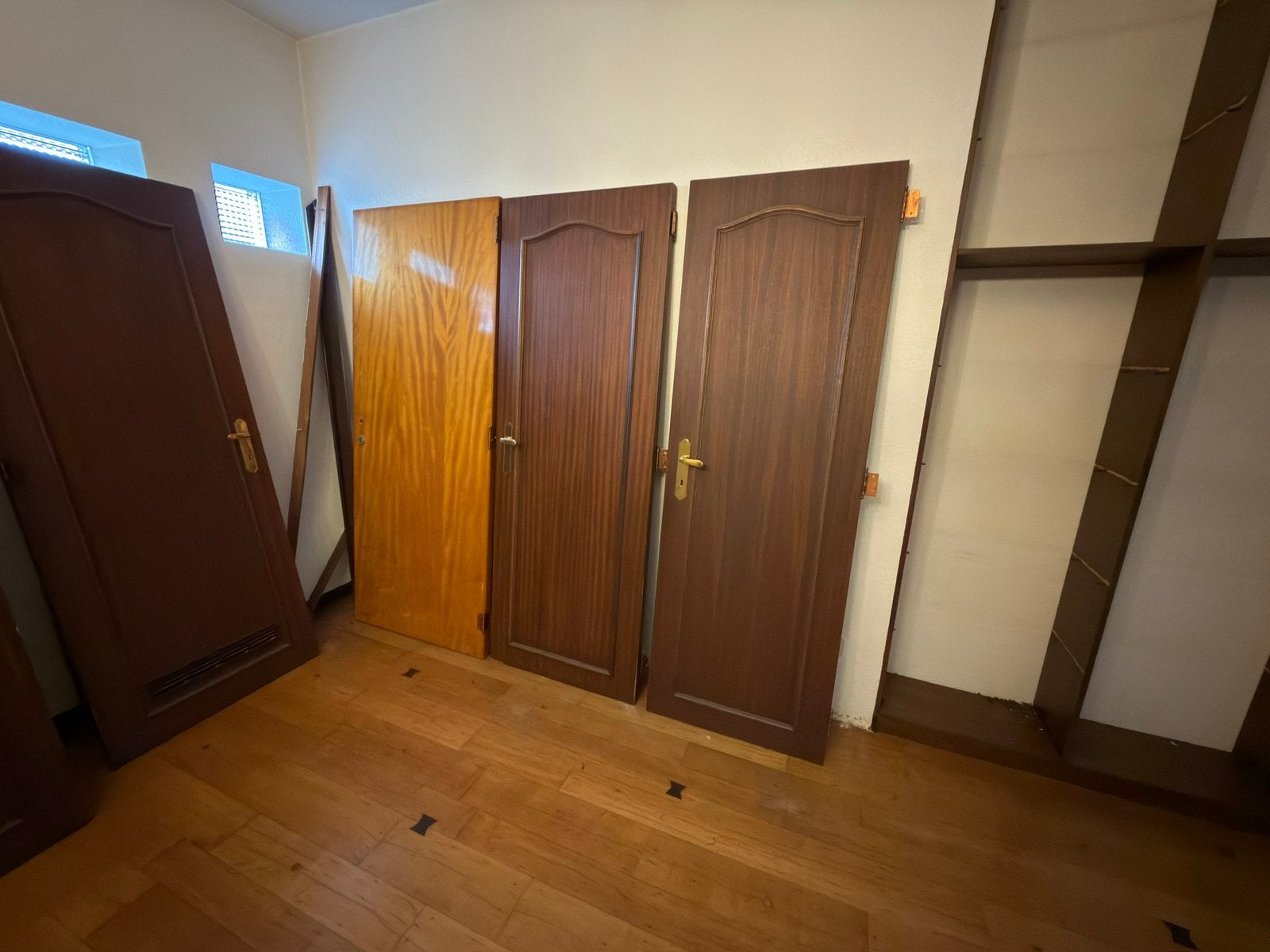 Gratis: Eikenhouten binnendeuren, Doe-het-zelf en Bouw, Ophalen, Gebruikt, Hout