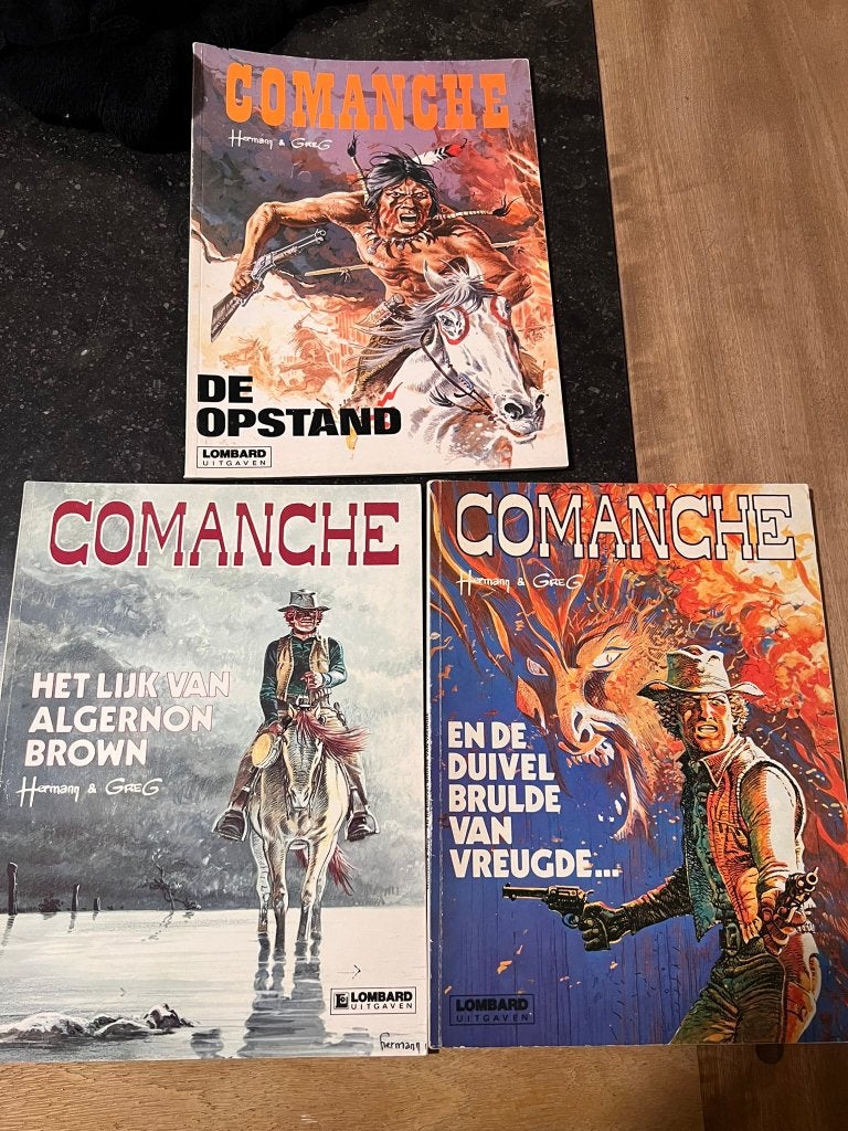 3 strips van Comanche: De opstand/ En de duivel../ Het lijk, Livres, BD, Plusieurs BD, Enlèvement ou Envoi, Utilisé