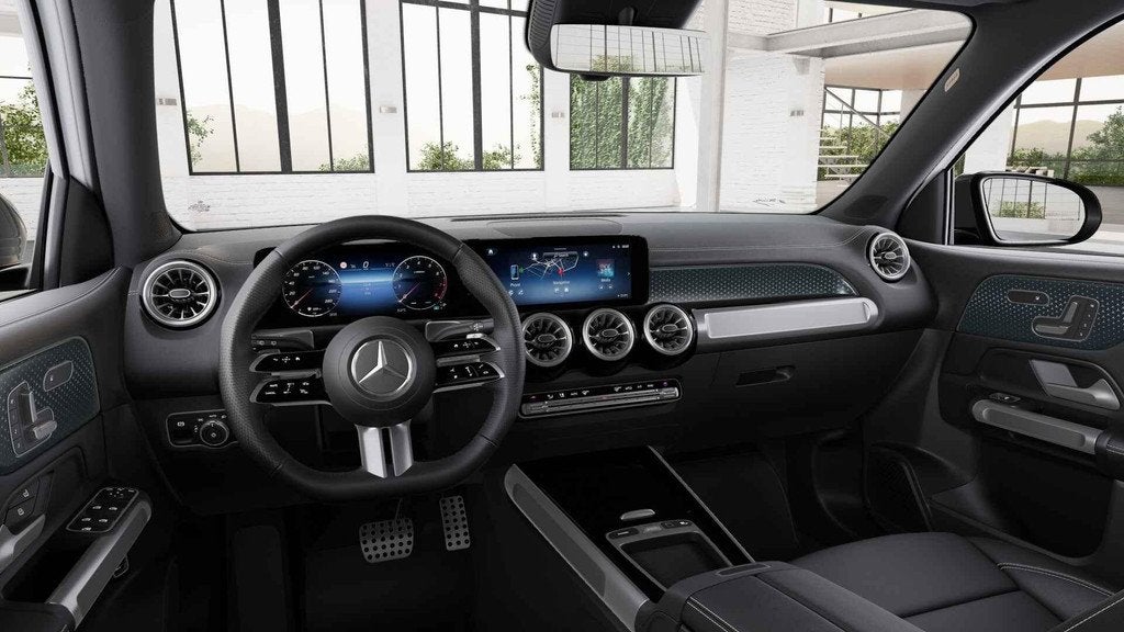 Mercedes-Benz GLB-Klasse 200 AMG Line | Panoramisch Dak | Tr, Auto's, Mercedes-Benz, Stof, Zwart, Wit, 120 kW