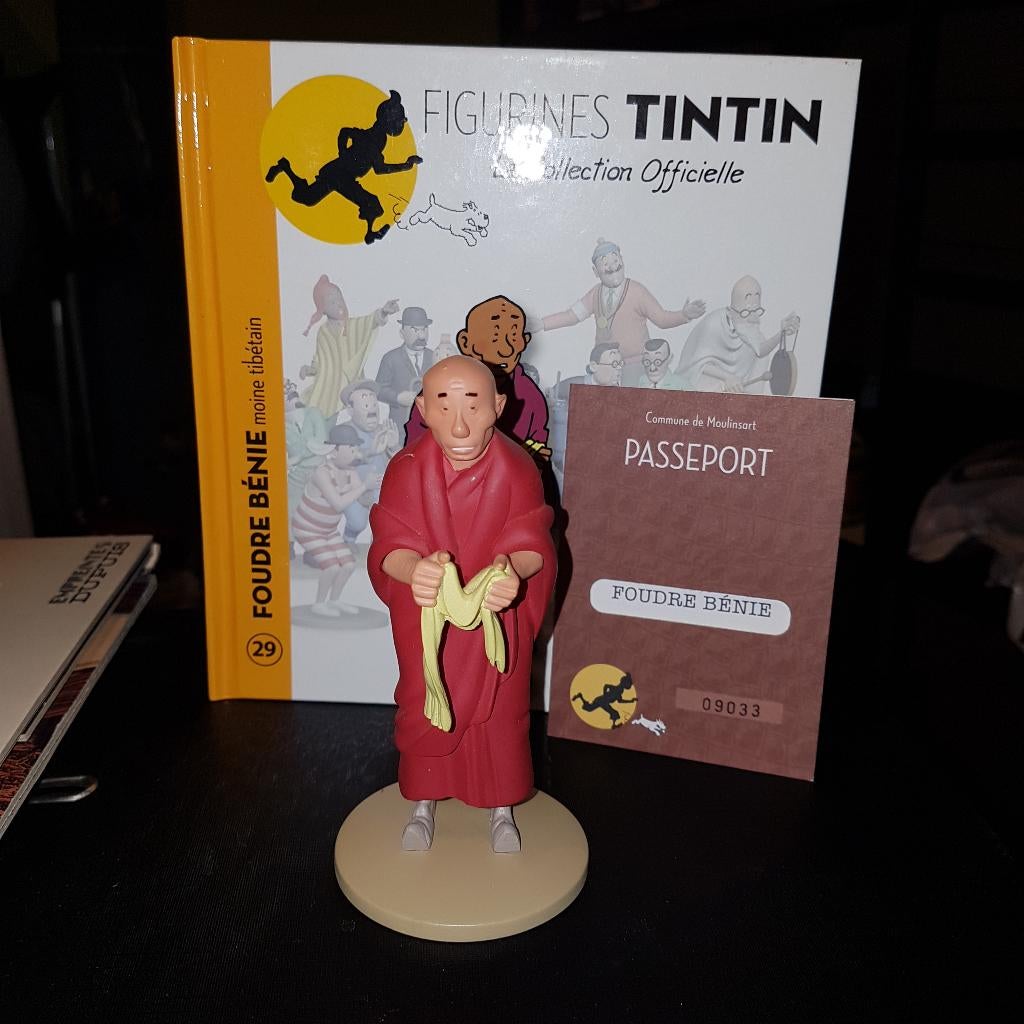 tintin figurine officielle 29, Enlèvement, Tintin, Comme neuf, Statue ou Figurine