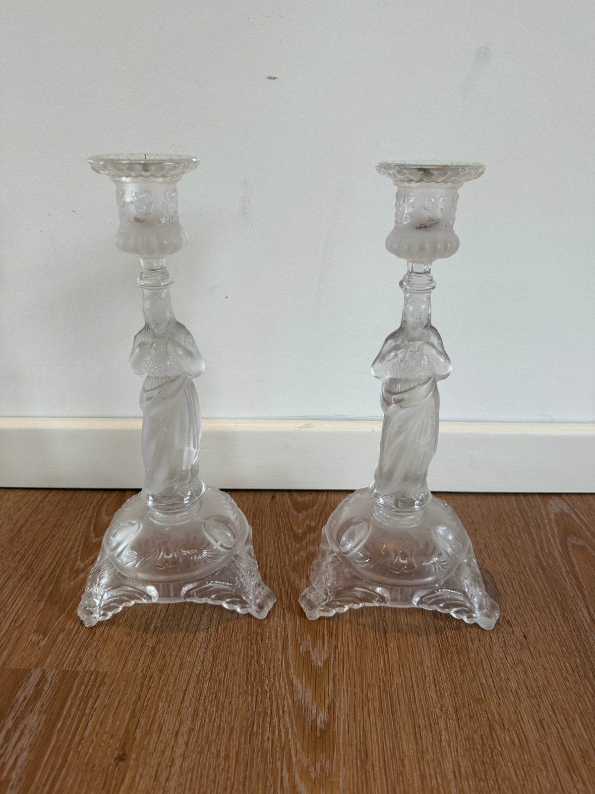 Glazen kandelaars, Ophalen of Verzenden, Glas