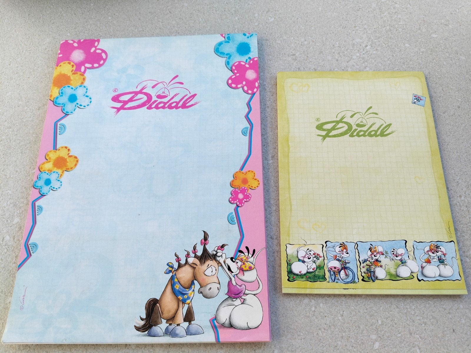 2 Diddl blokken briefpapier, Verzamelen, Diddl, Ophalen, Diddl