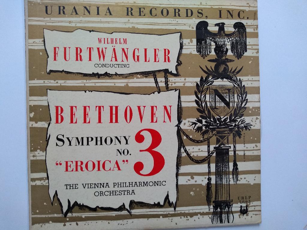 Beethoven Eroica Furtwangler Urania Records 1953 goede staat, Ophalen of Verzenden