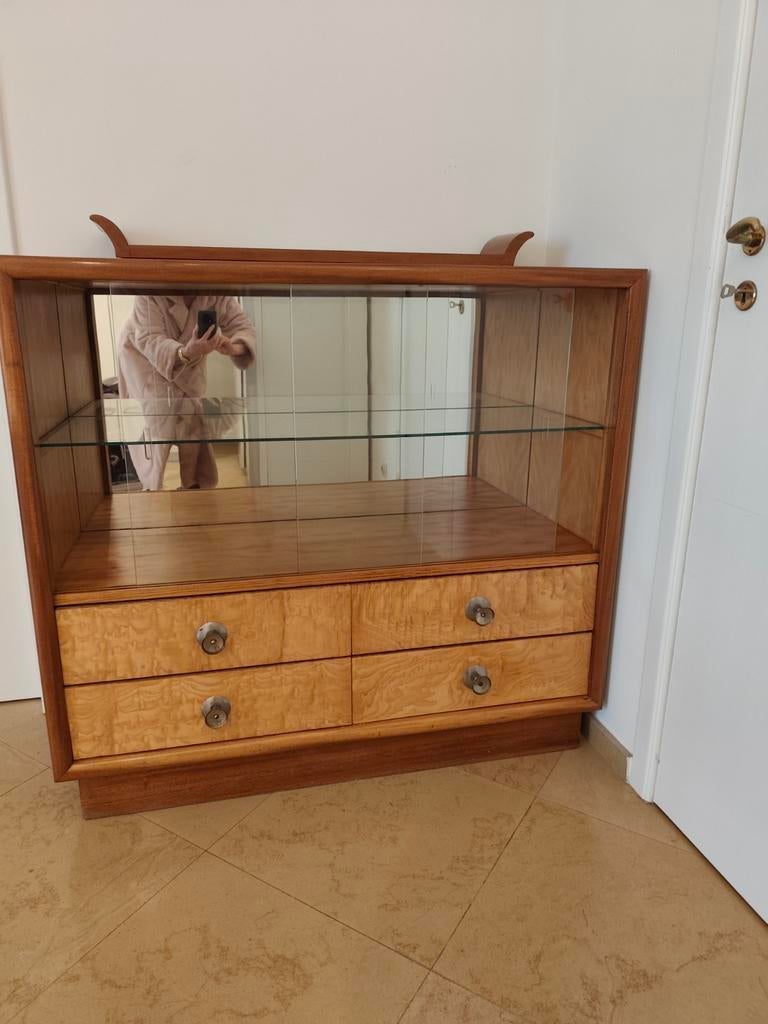 Belle vitrine d'époque Art déco avec 4 tiroirs, Enlèvement