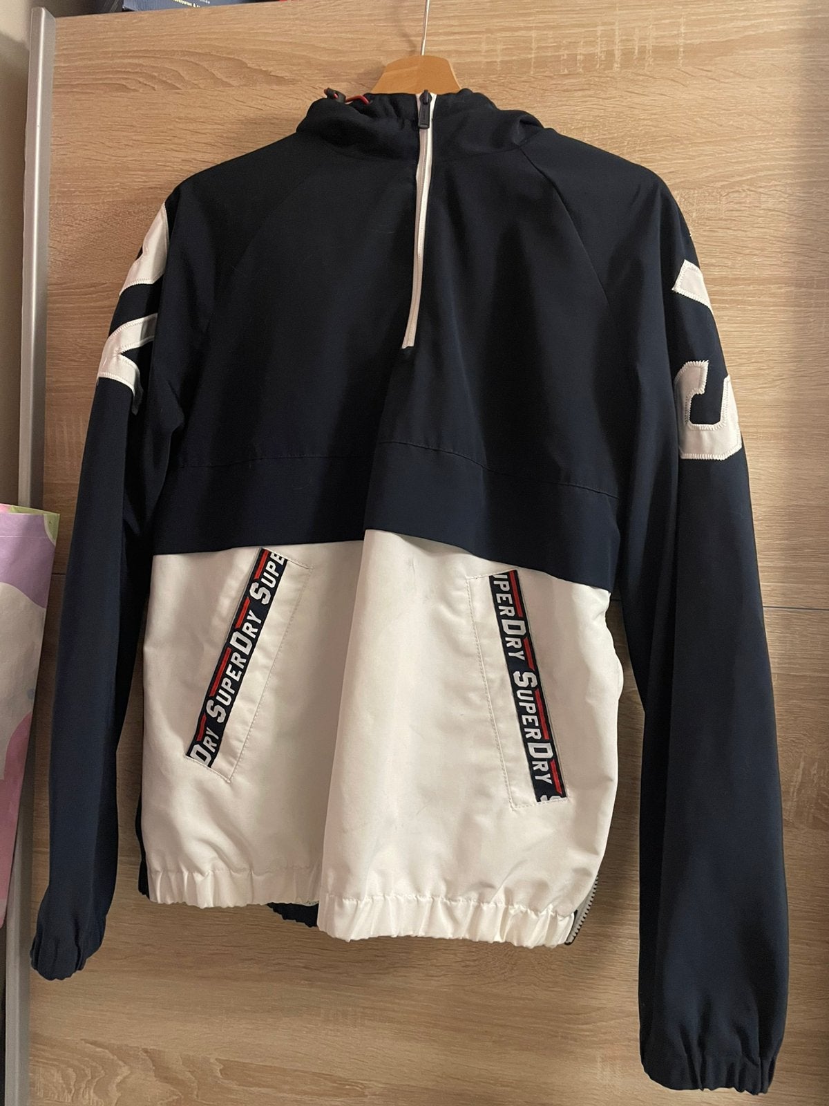 Superdry-jack, Kleding | Dames, Ophalen, Zo goed als nieuw, Maat 38/40 (M), Blauw