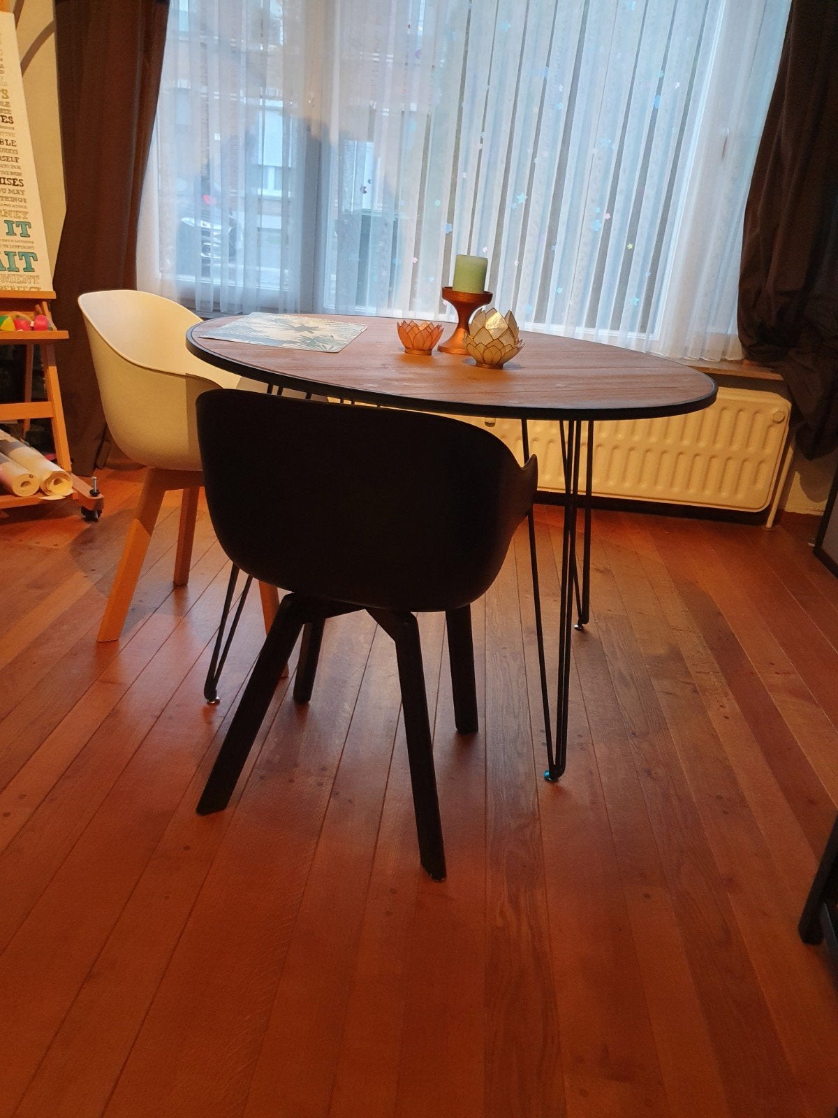 Ronde eettafel Maison du Monde -4 kuipstoeltjes - setkorting, Enlèvement, Utilisé