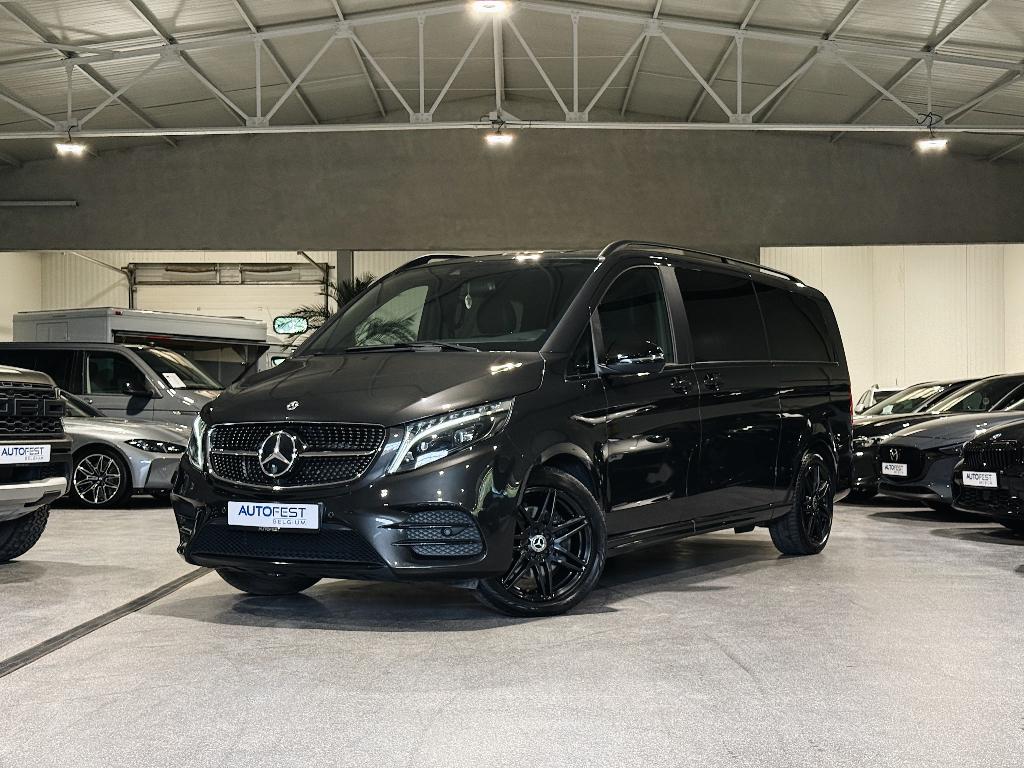 Mercedes-Benz V300d AMG-Line | Dubbele Cabine Lichte Vracht, Auto's, Zwart, Leder, Bedrijf, 5 deurs