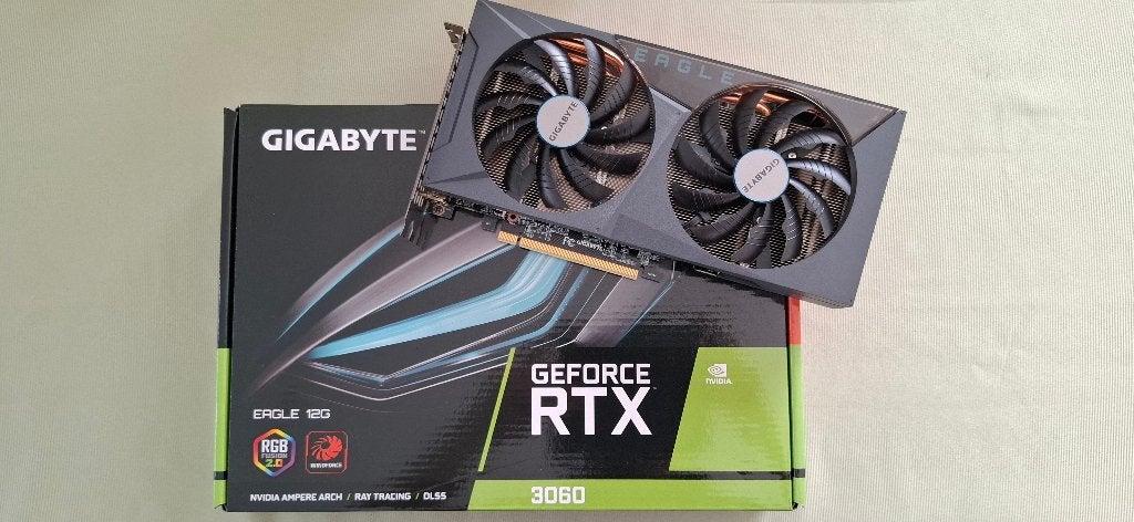GIGABYTE GeForce RTX 3060 EAGLE 12G, Computers en Software, Videokaarten, Ophalen, GDDR6, PCI-Express 4, Zo goed als nieuw