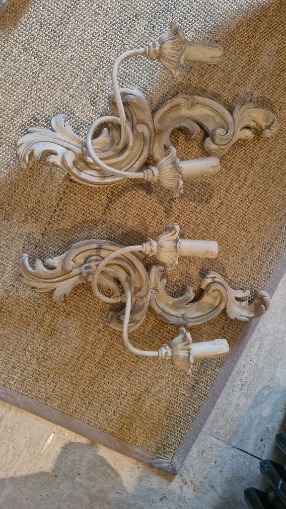 2 wandlampen Pieter Porters, Huis en Inrichting, Ophalen, Nieuw, Hout, Wandlamp