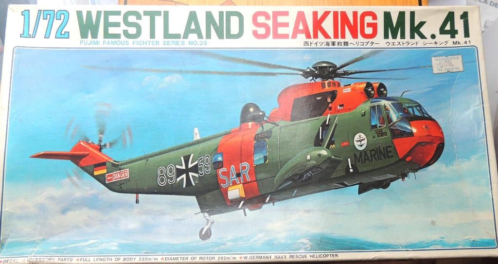 Westland Seaking 1/72ième Fujimi Decalco's BELGES Neuf, Verzenden, Nieuw, 1:72 tot 1:144, Helikopter