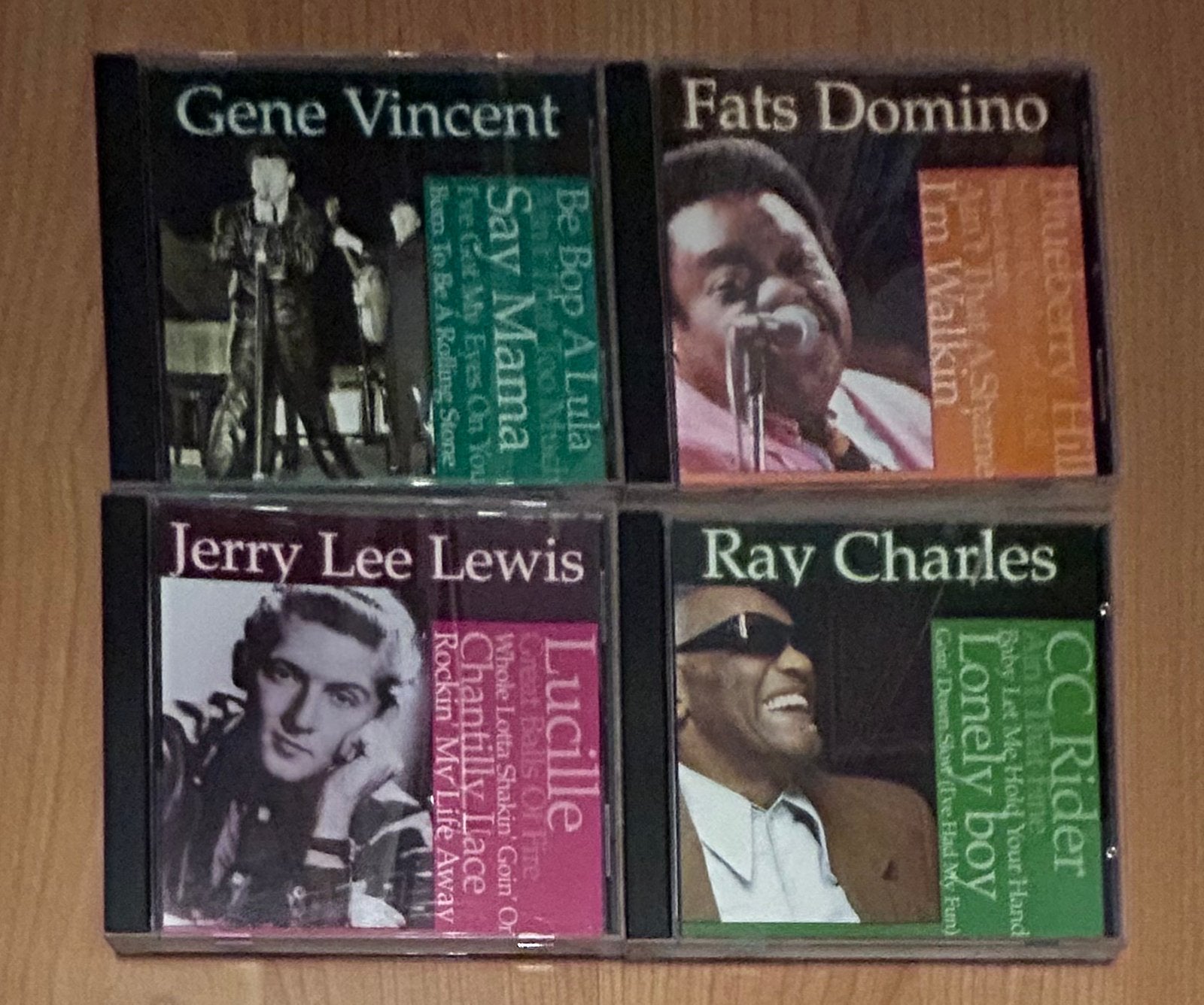 4 cd’s reeks Gene Vincent,Fats Domino,Jerry Lee Lewis.., Ophalen of Verzenden, Gebruikt