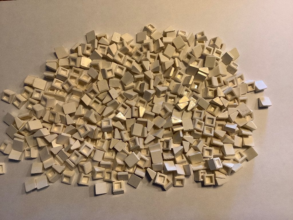 Lego slope 1x1 wit 340 stuks / 2-1-3, Ophalen of Verzenden, Gebruikt, Losse stenen, Lego