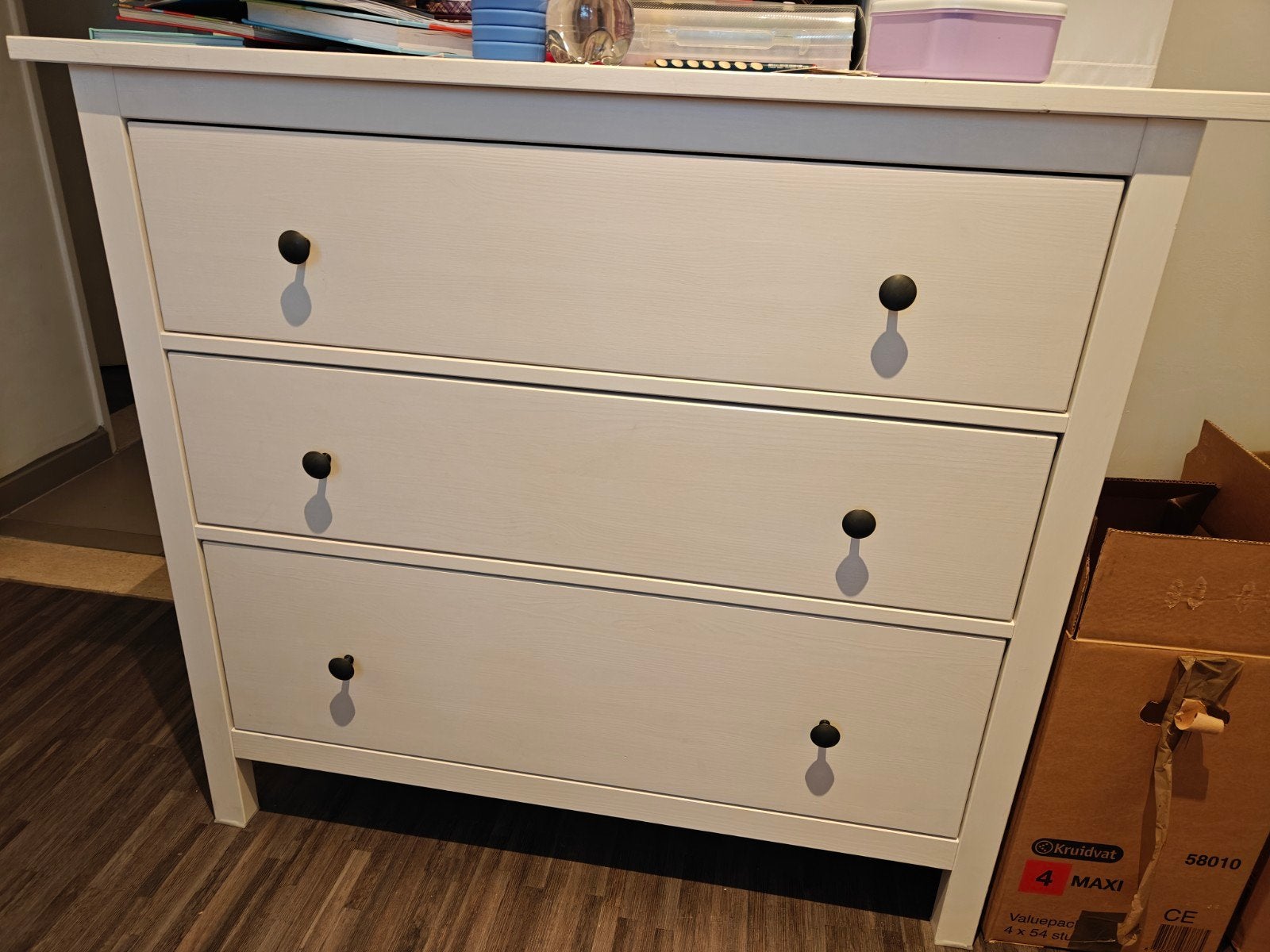 HEMNES Ladekast, Ophalen, 100 tot 150 cm, Zo goed als nieuw, 3 of 4 laden