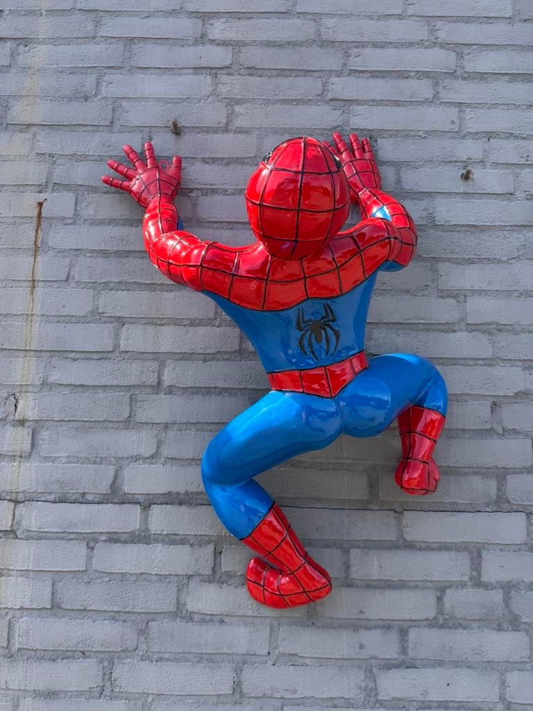 Groot Spiderman beeld klimmend, Ophalen, Superheld, Gebruikt, Beeldje of Figuurtje