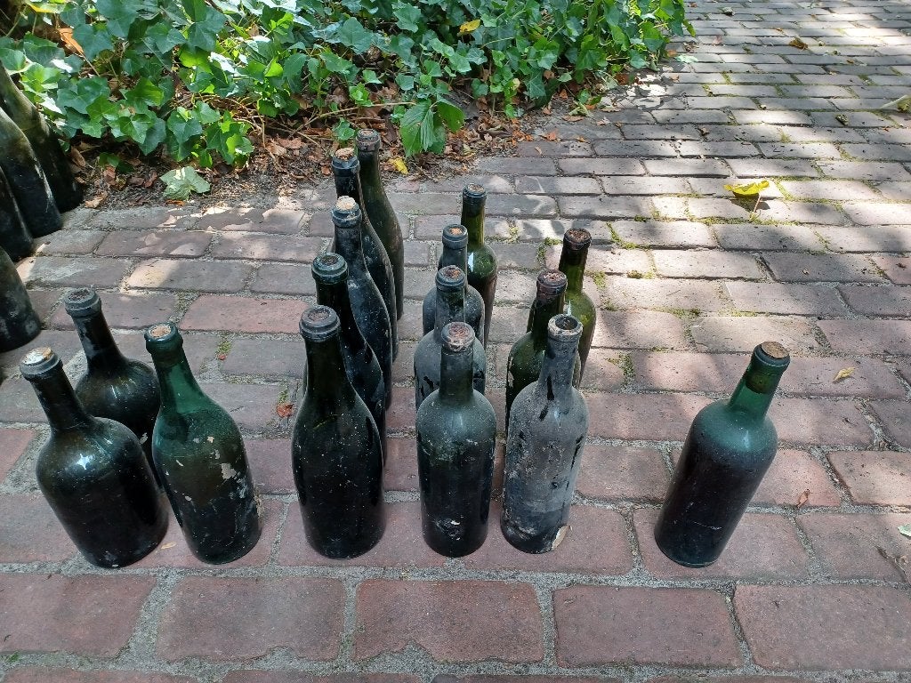 oude flessen, Ophalen, Glas