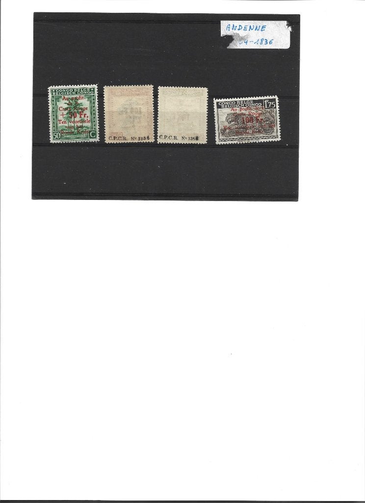 postzegels Belgisch Congo 270/273 speciale uitgifte, Ophalen of Verzenden, Postfris