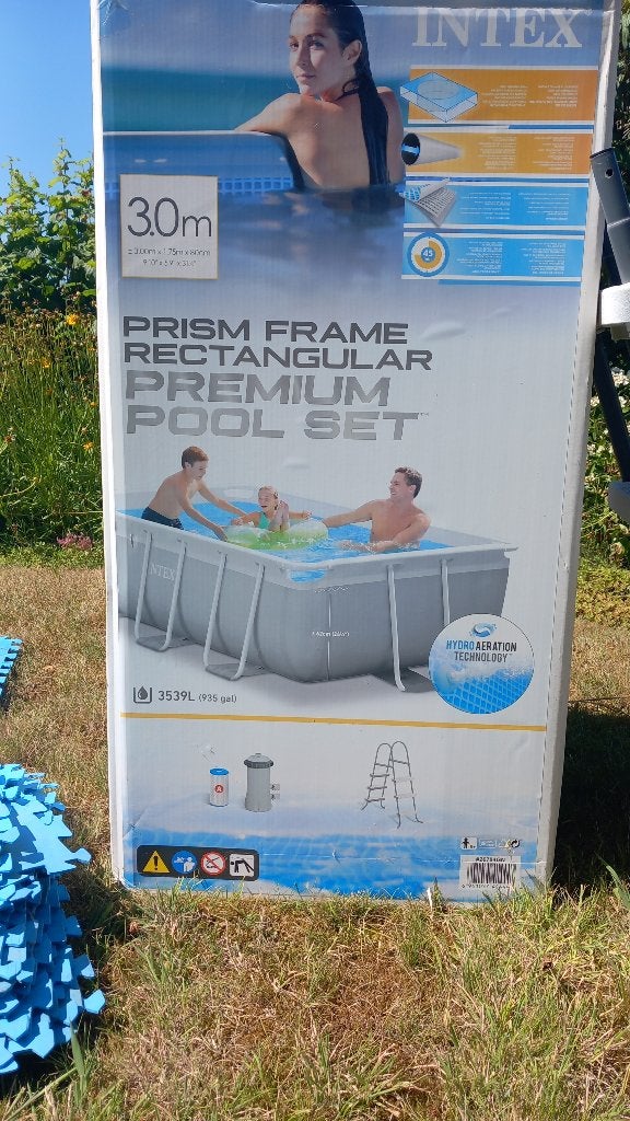 Zwembad Intex 300 x 175 x 80cm, Tuin en Terras, Zwembaden, Ophalen, Gebruikt, 80 tot 120 cm, Minder dan 200 cm