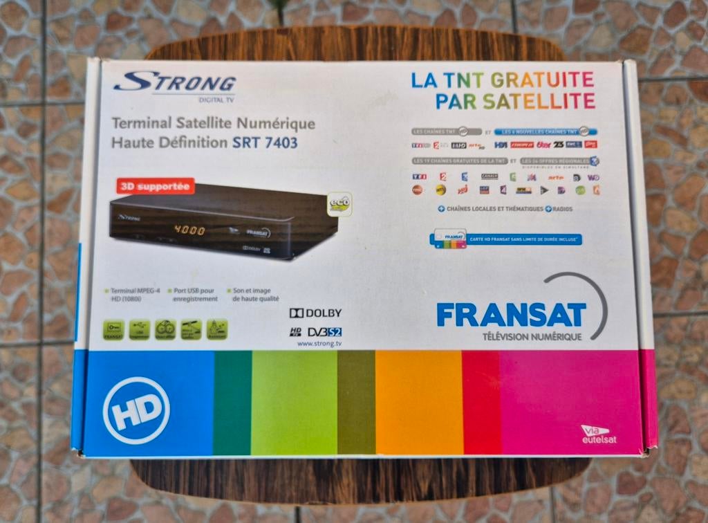 Décodeur TNT Française Fransat + carte PC7 active, Décodeur