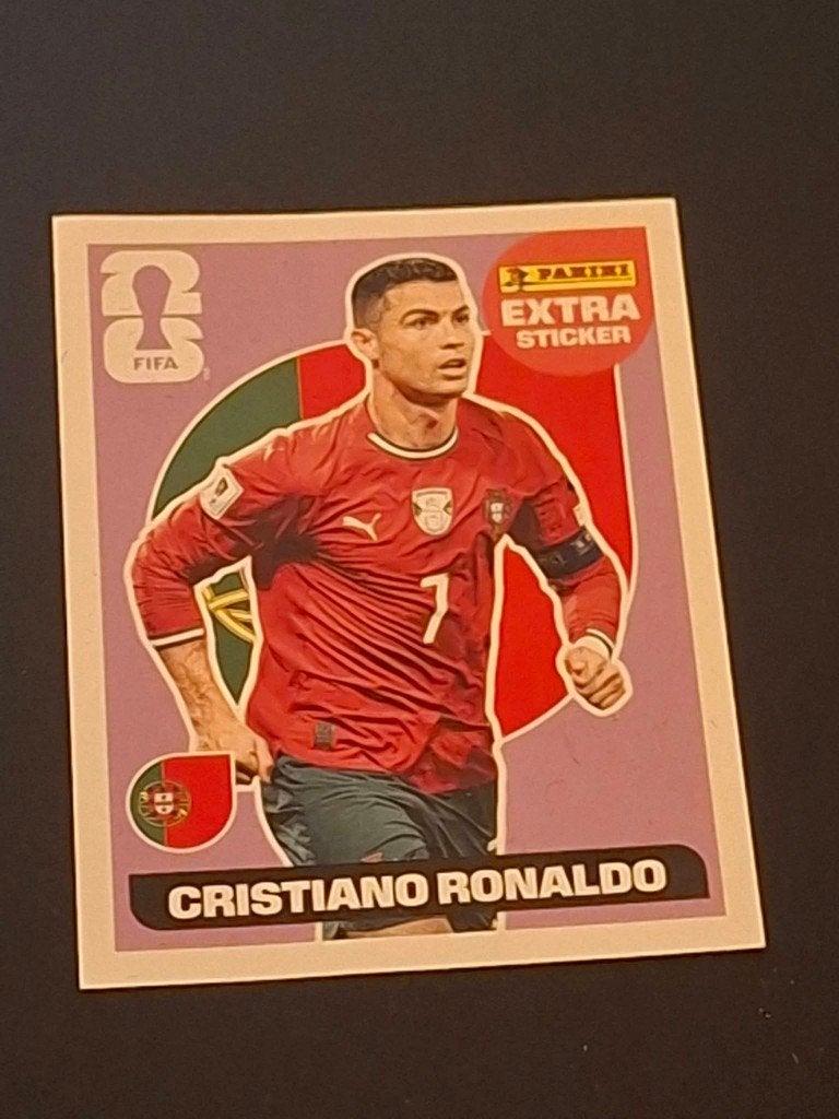 Panini WK 2026 extra sticker Cristiano Ronaldo - Paars, Ophalen of Verzenden, Nieuw, Sticker