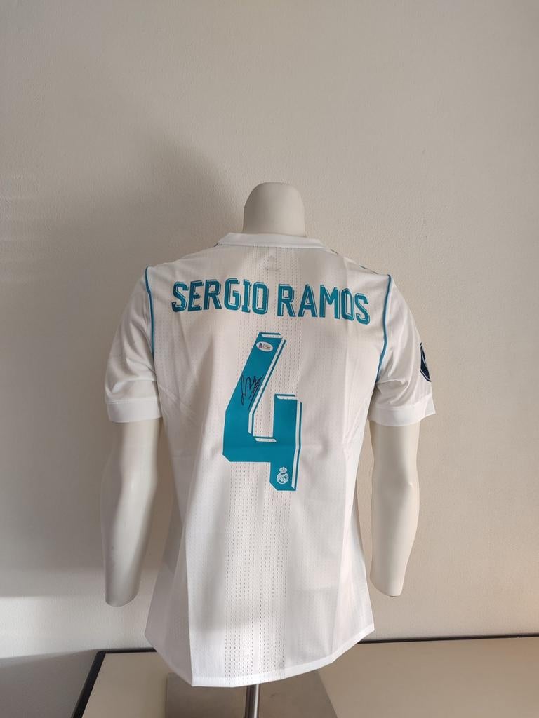 Sergio Ramos gesigneerd Real Madrid shirt met Beckett coa, Ophalen of Verzenden, Nieuw, Shirt