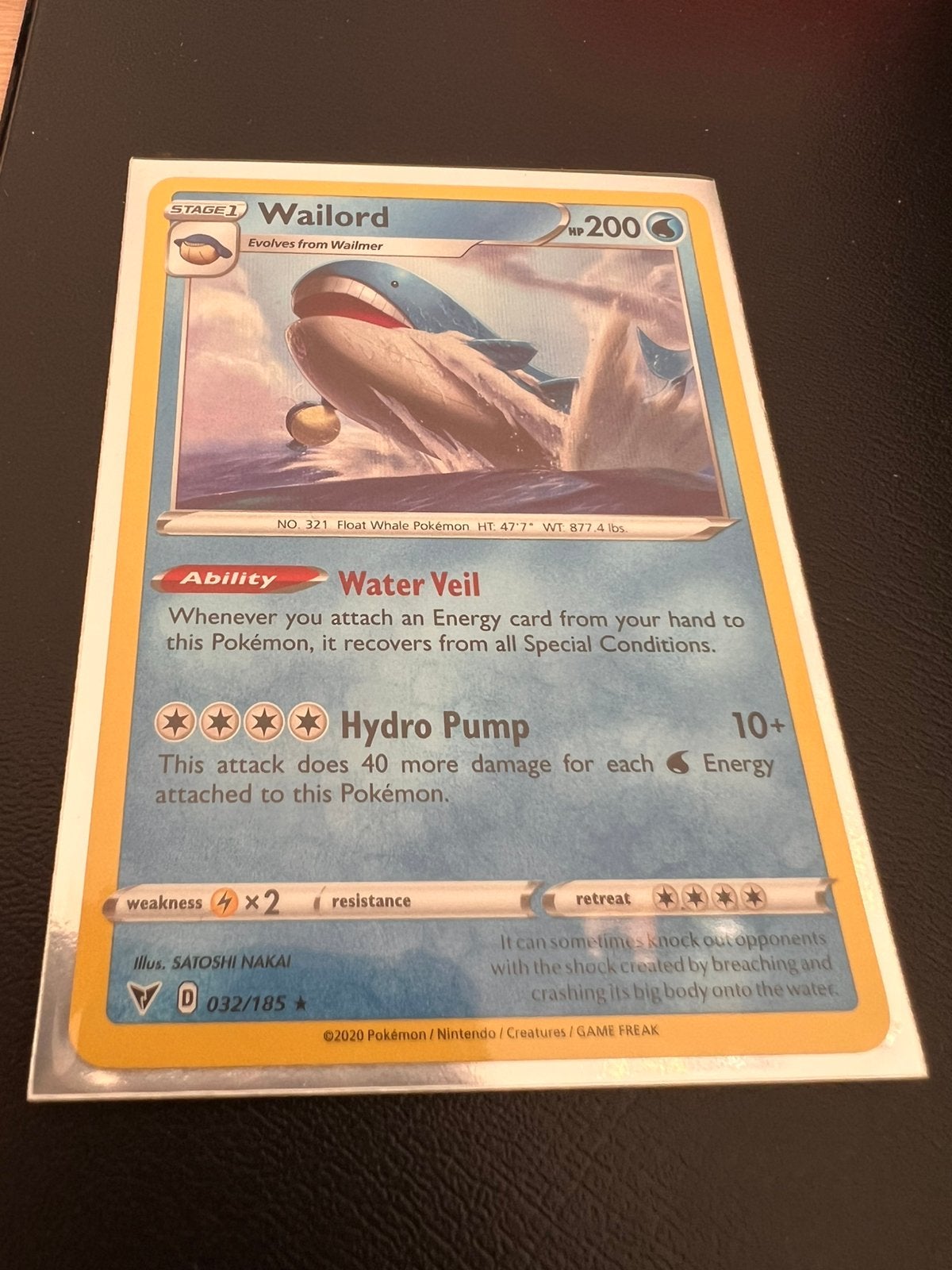 Wailord 032/185, Ophalen of Verzenden, Zo goed als nieuw