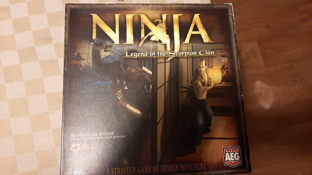 bordspel zgan Ninja Legend of the Scorpion Clan, Hobby en Vrije tijd, Gezelschapsspellen | Bordspellen, Gebruikt, Een of twee spelers