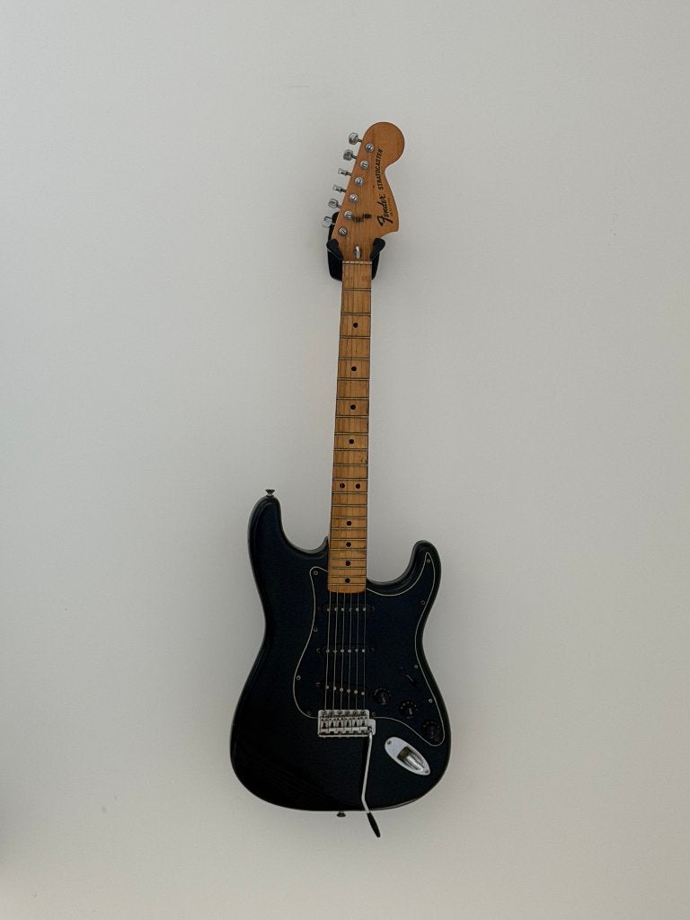 1977 Fender Stratocaster Black/Maple - Original Vintage USA, Musique & Instruments, Enlèvement, Utilisé, Solid body, Fender