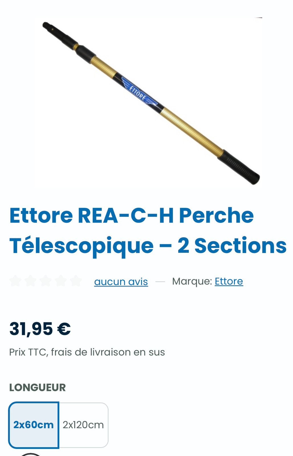 Mini perche ETTORE 2x30, Enlèvement, Comme neuf