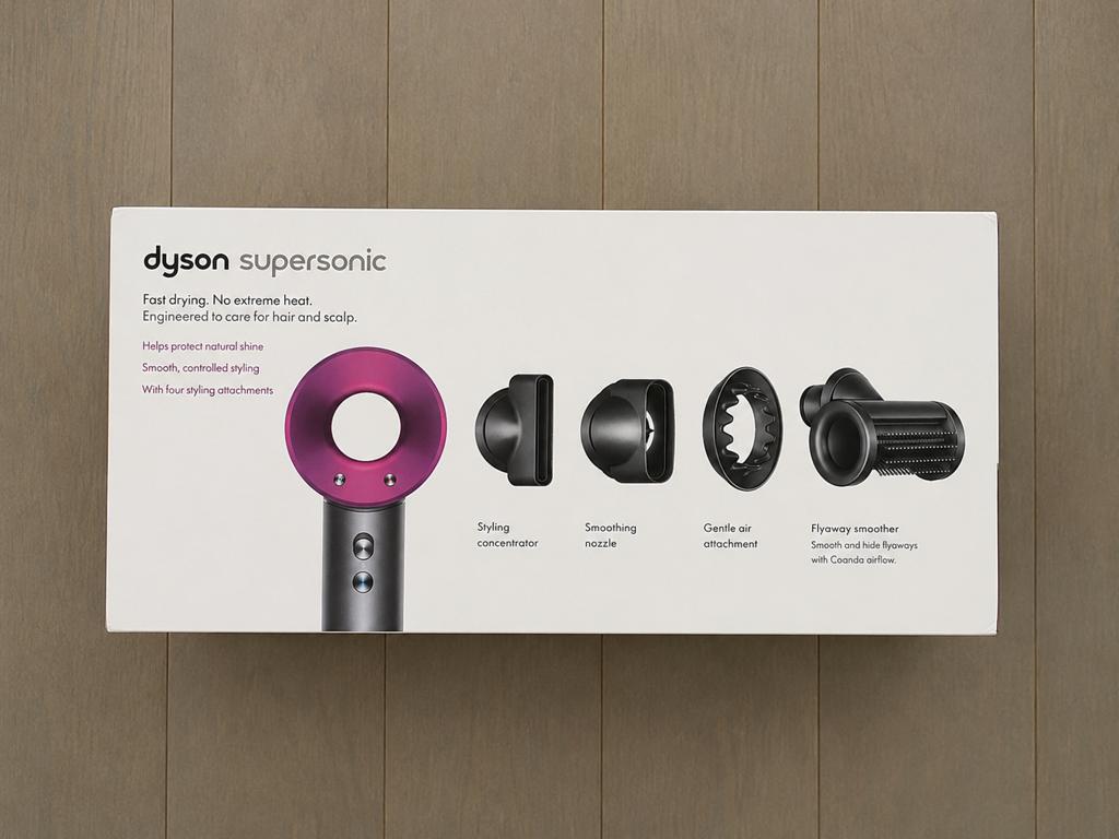 Dyson Supersonic HD07 Gris/Fuchsia– Complet avec accessoires, Enlèvement ou Envoi