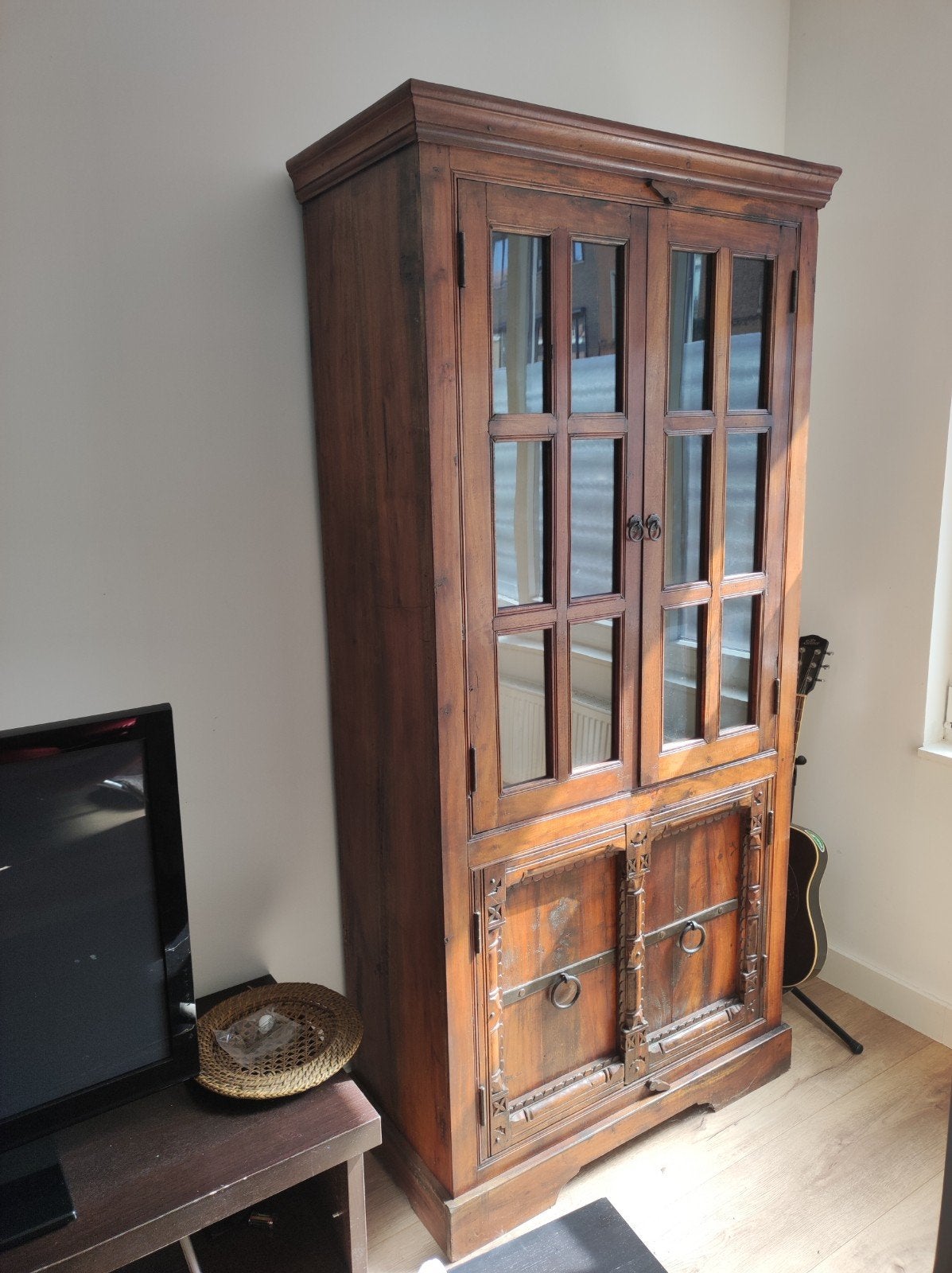 Vaisselier en bois massif, Maison & Meubles, Armoires | Buffets, 25 à 50 cm, Avec porte(s), Utilisé, 50 à 100 cm