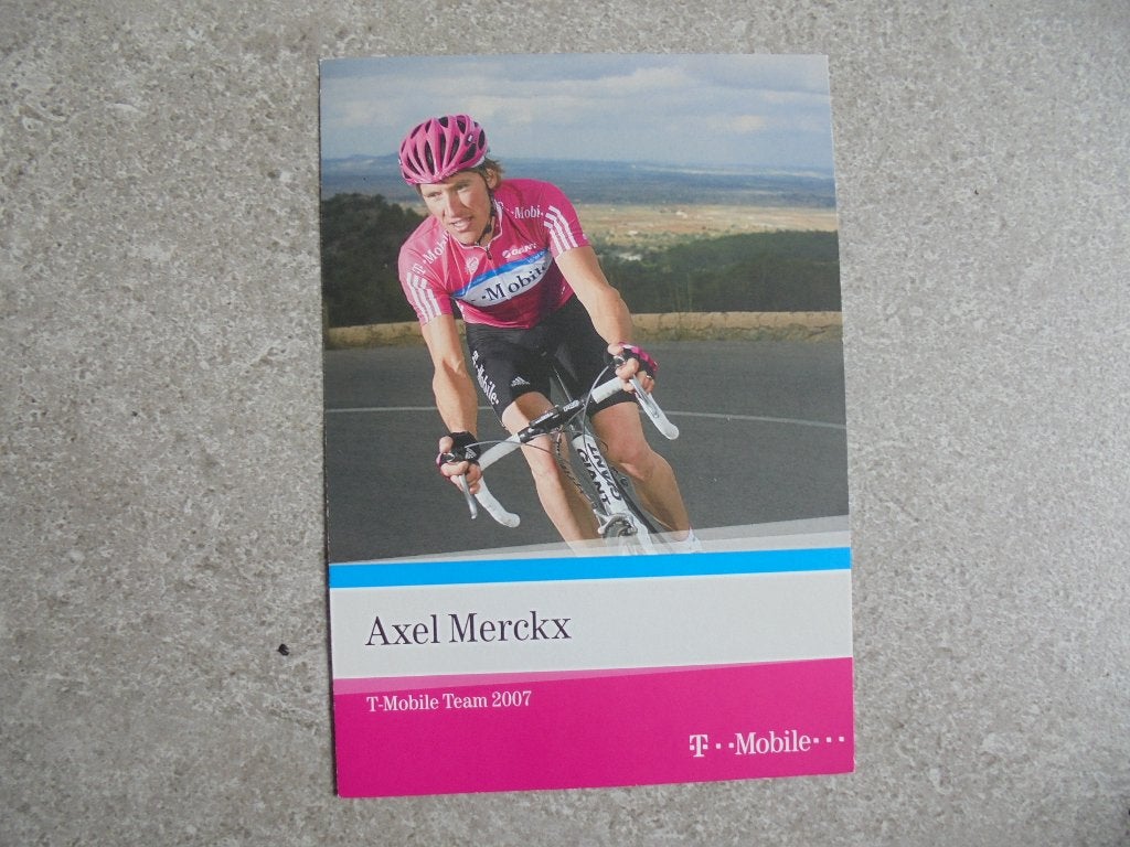 Wielerfoto Axel Merckx, Verzenden